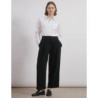 Tailored Barrel Leg Ankle Grazer Trousers