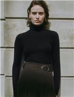 Jersey Funnel Neck Top