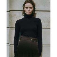 Albaray Jersey Funnel Neck Top Black