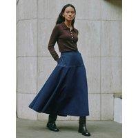 Albaray Cotton Blend Textured Top with Wool Chocolate