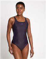 3 Stripes Scoop Neck Cut Out Swimsuit