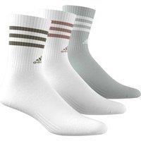 3pk Cotton Rich Striped Ankle High Socks