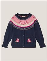Unicorn Fair Isle Cardigan (3-13 Yrs)