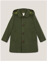 Hooded Collared Coat (18 Mths-13 Yrs)