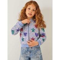 Pure Cotton Sequin Bomber (3-15 Yrs)