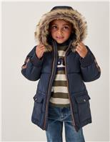 Padded Hooded Puffer Jacket (3-13 Yrs)