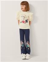 Sequin Unicorn Flared Leggings (3-13 Yrs)