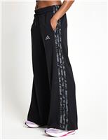 Animal Print 3-Stripes Wide Leg Joggers