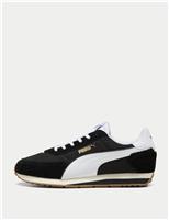 Puma St Miler Rise Suede Trainers Black Mix