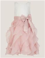 Bow Ruffle Dress (3-13 Yrs)