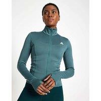 Adidas Optime Essentials Zip Up Funnel Neck Jacket Teal