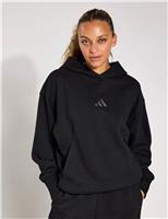 Adidas All SZN Cotton Rich Fleece Relaxed Hoodie Black/Black