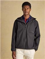 Cotton Blend Lightweight Hooded Raincoat