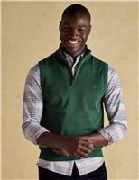 Pure Cotton Quarter Zip Tank Top