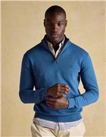 Pure Cotton Quarter Zip Jumper
