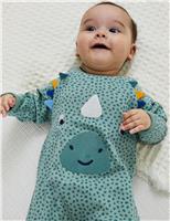 Pure Cotton Sleepsuit (0-12 Mths)