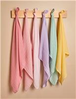 6pk Pure Cotton Pastel Muslin Squares