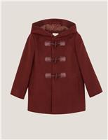 Cotton Rich Hooded Duffle Coat (2-13 Yrs)