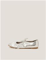 Metallic Flat Ballet Pumps