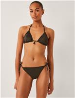 Monsoon Padded Non Wired Sweetheart Neck Bikini Top Black