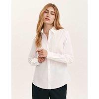 Finery London Cotton Rich Collared Button Through Shirt White