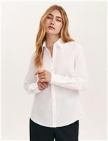 Cotton Rich Collared Button Through Shirt