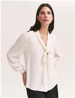 Georgette Tie Neck Blouse