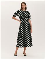 Polka Dot Midi Tea Dress