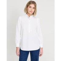 Finery London Pure Cotton Frill Detail Shirt White
