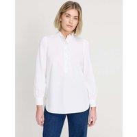 Finery London Pure Cotton Frill Detail Shirt White