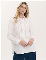 Lace Detail Cotton Shirt