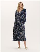 Jersey Floral Midi Dress