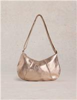 Leather Pleated Shoulder Bag