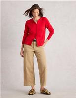 Striped Wide Leg Cropped Jeans