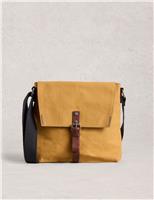 Pure Cotton Canvas Cross Body Bag