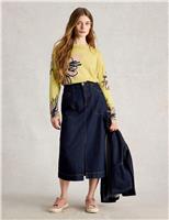 Cotton Blend Floral Crew Neck Jumper