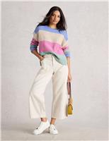 Pure Cotton Colour Block Jumper
