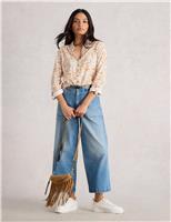 Pure Cotton Printed Collared Shirt