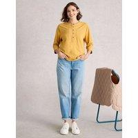 Pure Cotton Button Detail Top
