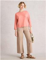 Pure Cotton Crew Neck Top