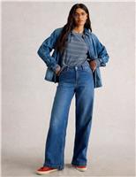 Cotton Rich Striped Crew Neck Top