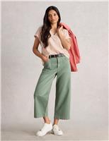 Pure Cotton Embroidered V-Neck T-Shirt