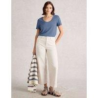 Pure Cotton Scoop Neck T-Shirt