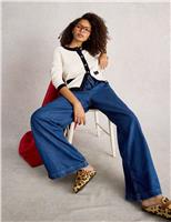 Pure Cotton Tipped Button Front Cardigan