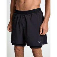 Puma 2 in 1 Stretch Woven Shorts Black