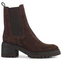 Suede Block Heel Chelsea Boots