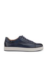 Wide Fit Leather Lace Up Trainers
