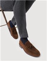 Wide Fit Suede Slip-On Loafers