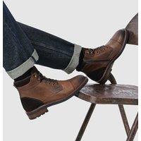 Jones Bootmaker Leather Lace Up Boots Brown