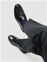 Wide Fit Leather Slip-On Loafers